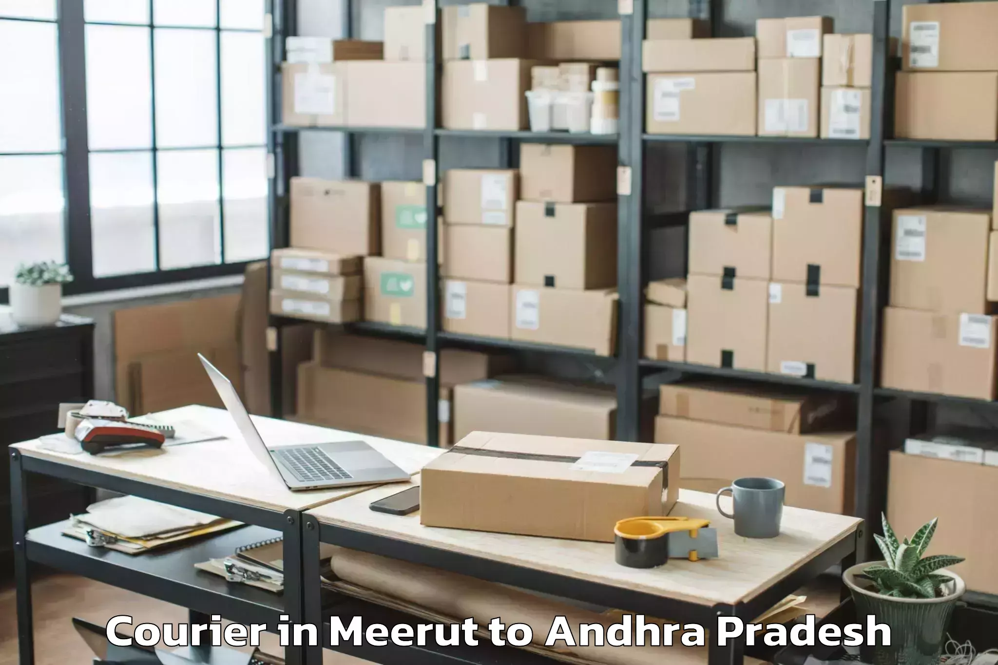 Affordable Meerut to Y Ramavaram Courier